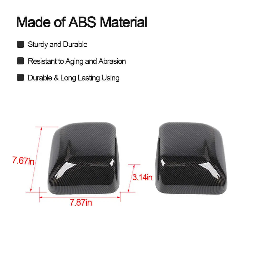 For 2018+ Jeep Wrangler JL JLU & Gladiator JT Side Mirror Cover Trim – Without Turn Signals Only, 2PCS