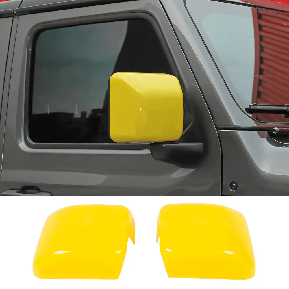 For 2018+ Jeep Wrangler JL JLU & Gladiator JT Side Mirror Cover Trim – Without Turn Signals Only, 2PCS