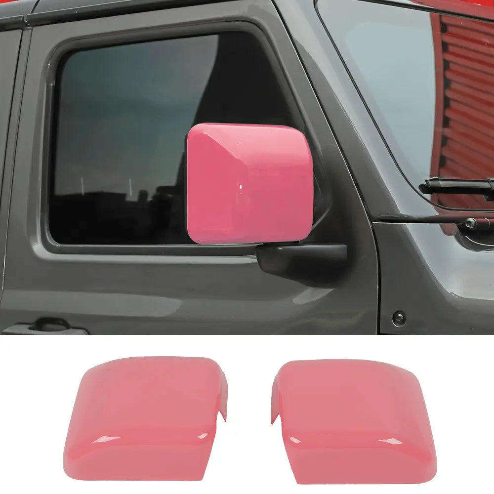 For 2018+ Jeep Wrangler JL JLU & Gladiator JT Side Mirror Cover Trim – Without Turn Signals Only, 2PCS