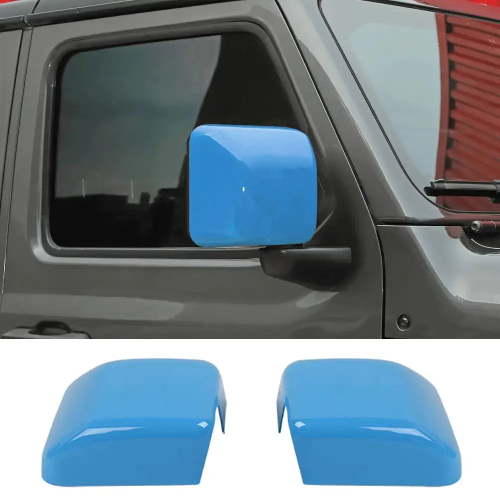 For 2018+ Jeep Wrangler JL JLU & Gladiator JT Side Mirror Cover Trim – Without Turn Signals Only, 2PCS
