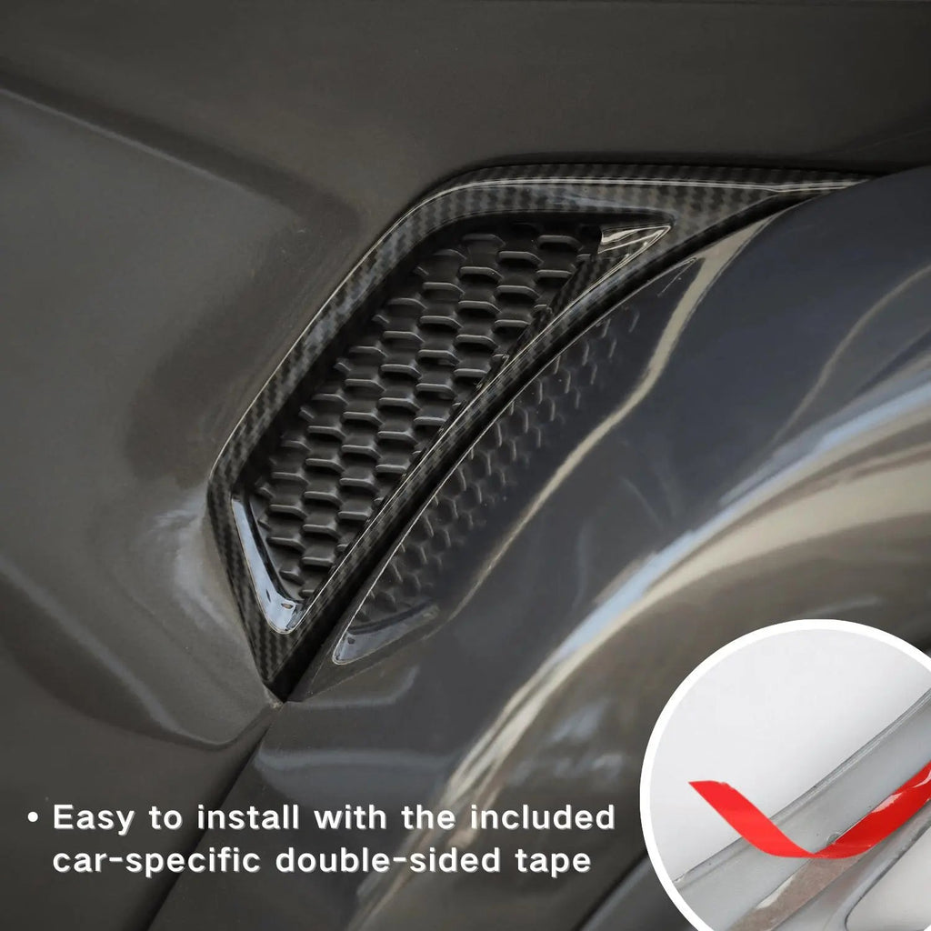 For 2018+ Jeep Wrangler JL & Gladiator JT Side Wheel Eyebrow Air Vent Outlet Cover Trim