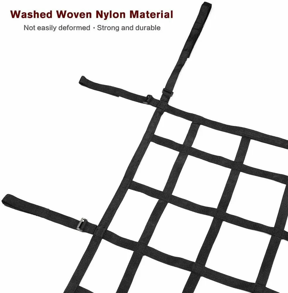 For 2018+ Jeep Wrangler JL & Gladiator JT Trunk Cargo Net Heavy Duty Back Mesh
