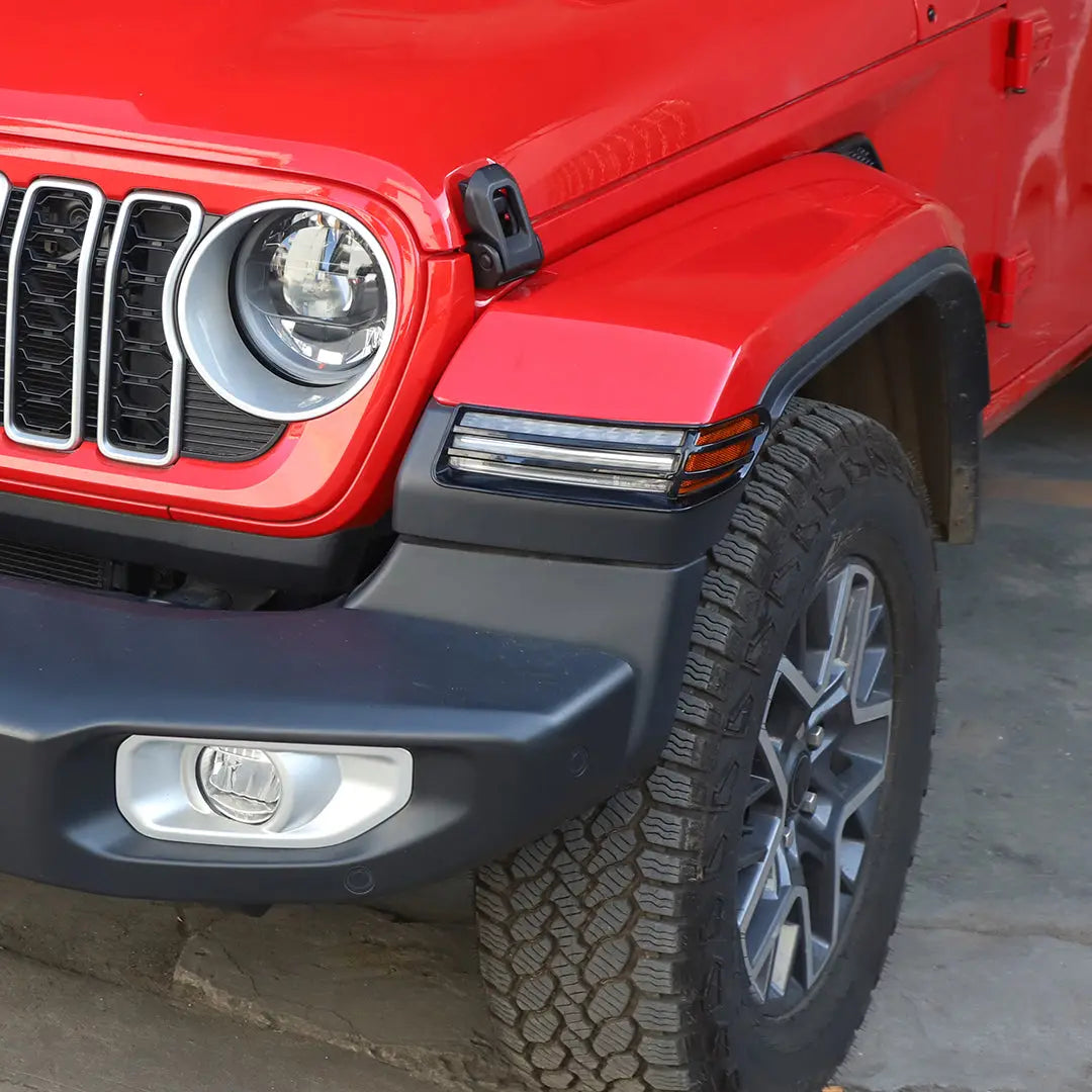 For 2018+ Jeep Wrangler JL & Gladiator JT Turn Signal Lampshade Light Guard Trim | Fender Flare Light Cover