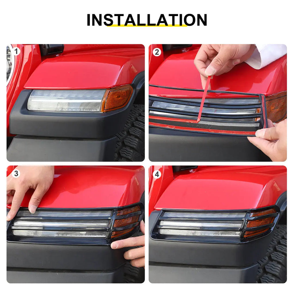 For 2018+ Jeep Wrangler JL & Gladiator JT Turn Signal Lampshade Light Guard Trim | Fender Flare Light Cover