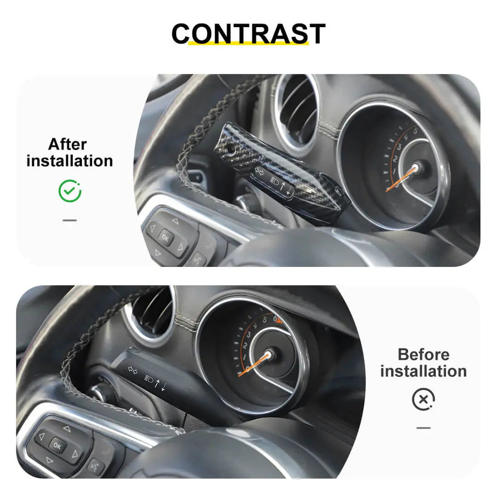 For 2018+ Jeep Wrangler JL & Gladiator JT Turn Signal Lever Extension Blinker Trim Cover