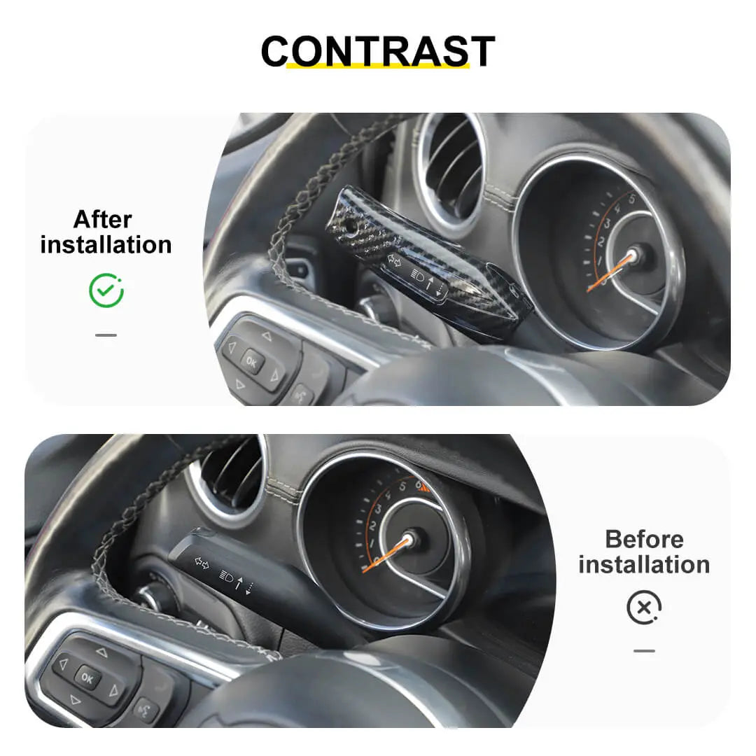 For 2018+ Jeep Wrangler JL & Gladiator JT Turn Signal Lever Extension Blinker Trim Cover