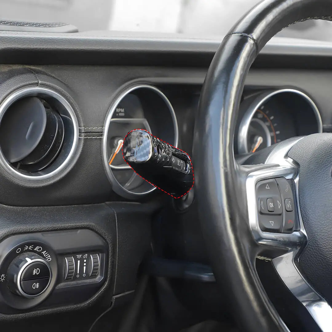 For 2018+ Jeep Wrangler JL & Gladiator JT Turn Signal Lever Extension Blinker Trim Cover
