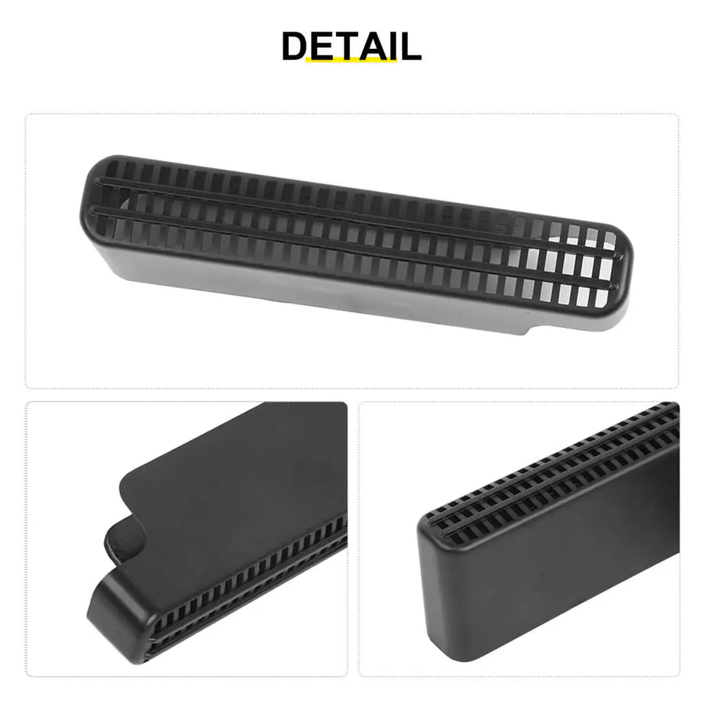 For 2018+ Jeep Wrangler JL  & Gladiator JT Under Seat Air Vent Outlet Protective Trim (2 pcs)