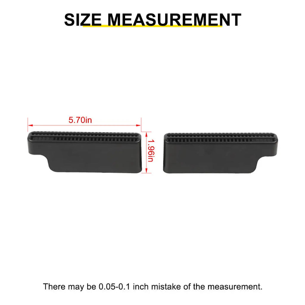 For 2018+ Jeep Wrangler JL  & Gladiator JT Under Seat Air Vent Outlet Protective Trim (2 pcs)