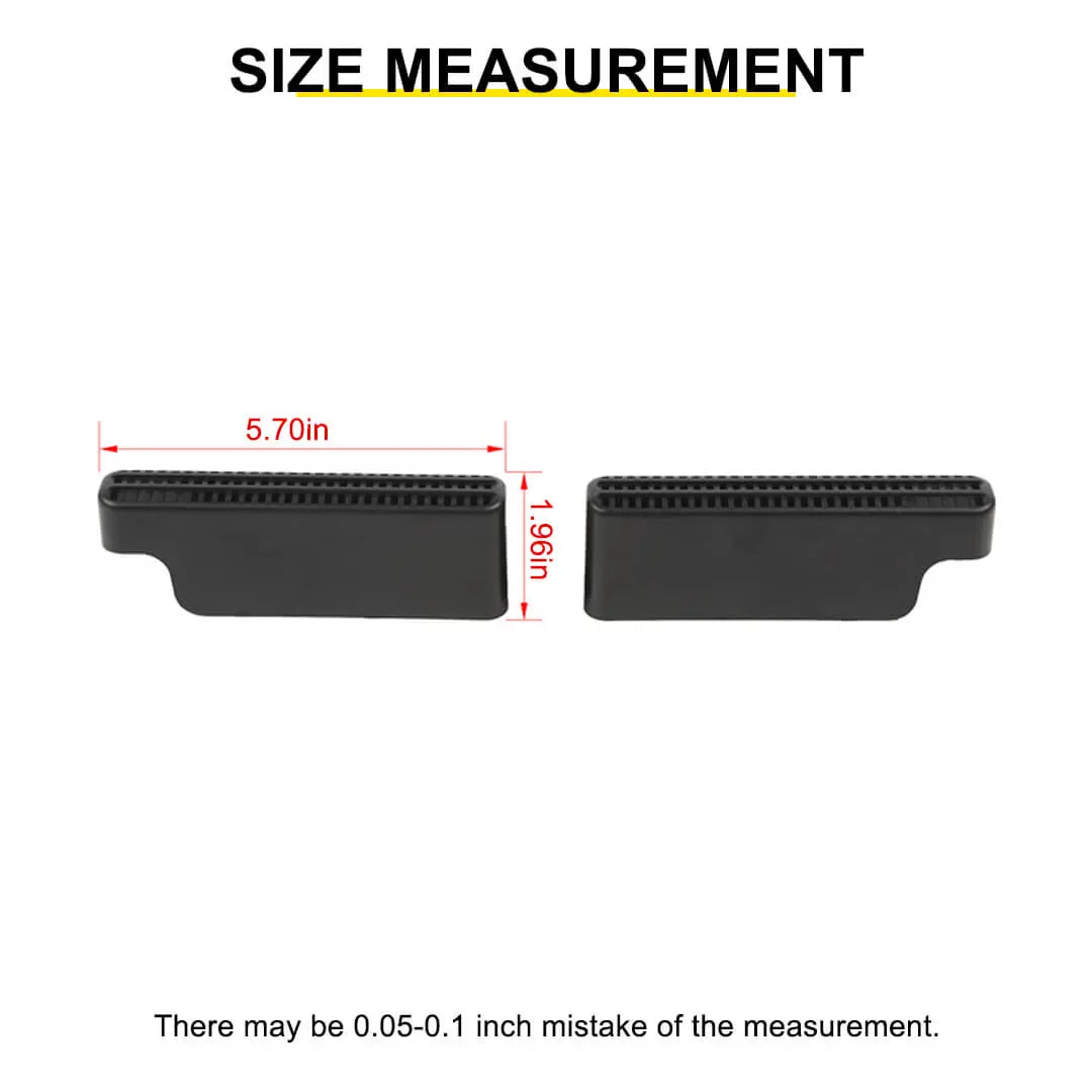For 2018+ Jeep Wrangler JL  & Gladiator JT Under Seat Air Vent Outlet Protective Trim (2 pcs)