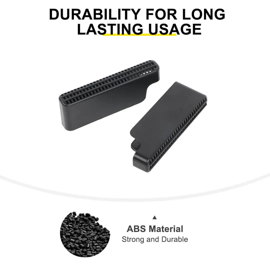 For 2018+ Jeep Wrangler JL  & Gladiator JT Under Seat Air Vent Outlet Protective Trim (2 pcs)