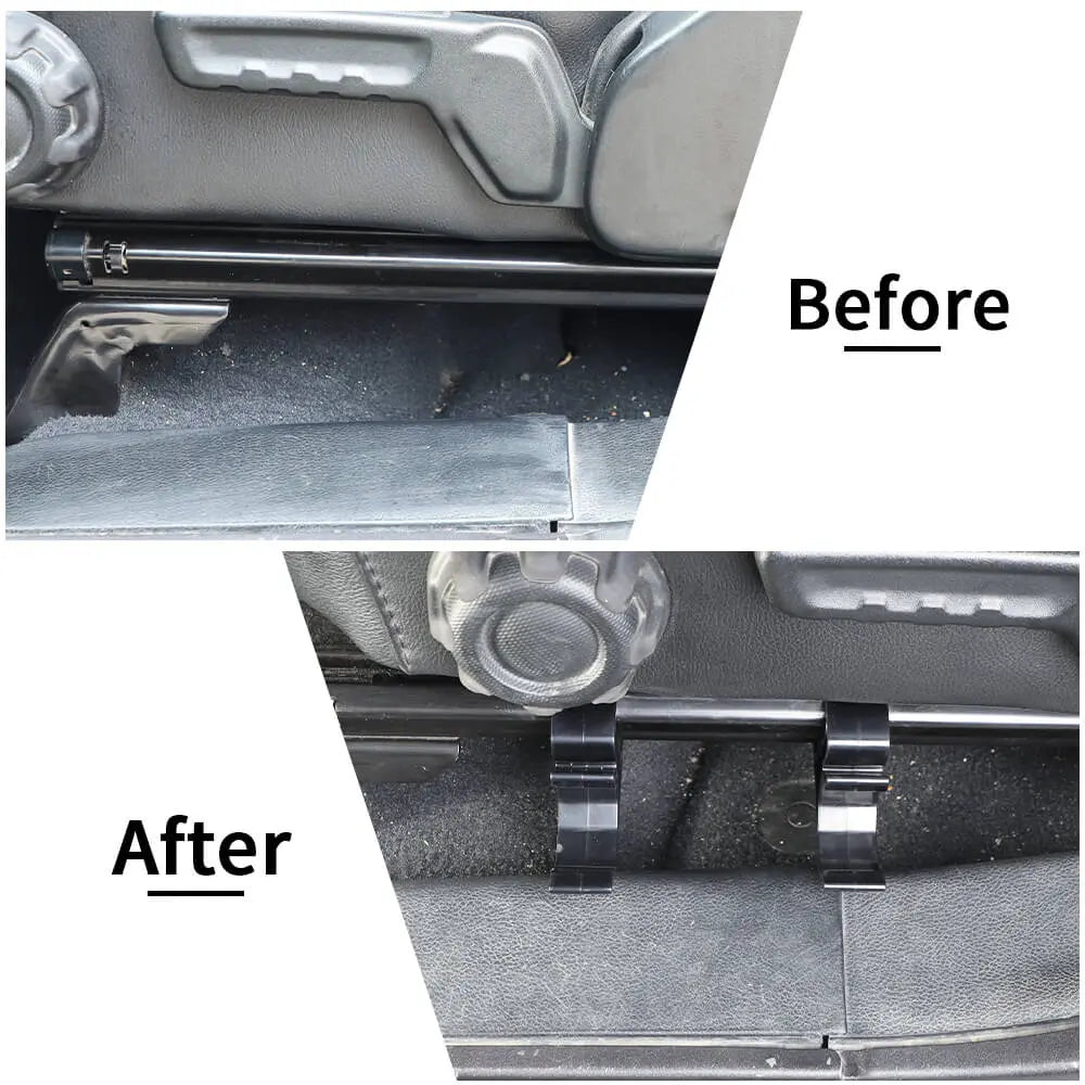For 2018+ Jeep Wrangler JL & Gladiator JT Under Seat Mount Flashlight Holder Bracket Torch Storage