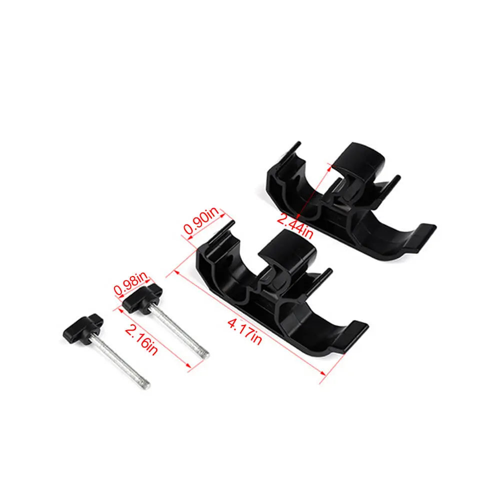 For 2018+ Jeep Wrangler JL & Gladiator JT Under Seat Mount Flashlight Holder Bracket Torch Storage