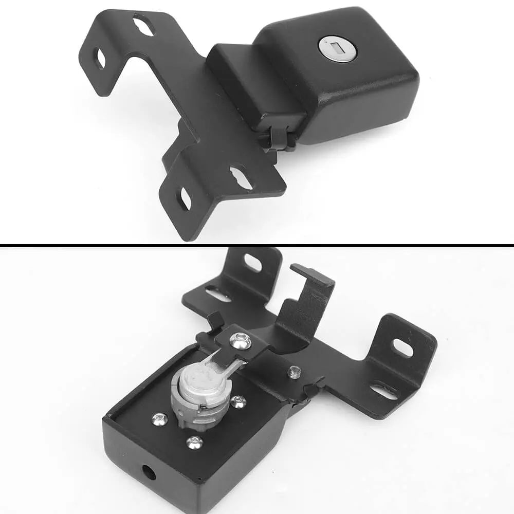 For 2018+ Jeep Wrangler JL & Gladiator JT – Anti-Theft Hidden Hood Locking Latches with Keys | Secure Hood Catch Kit