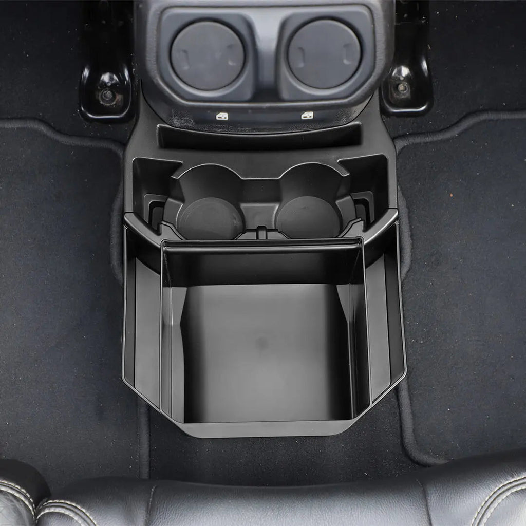 For 2018+ Jeep Wrangler JL & Gladitor JT Interior Rear Cup Holder Storage Box Organizer (2 pcs)