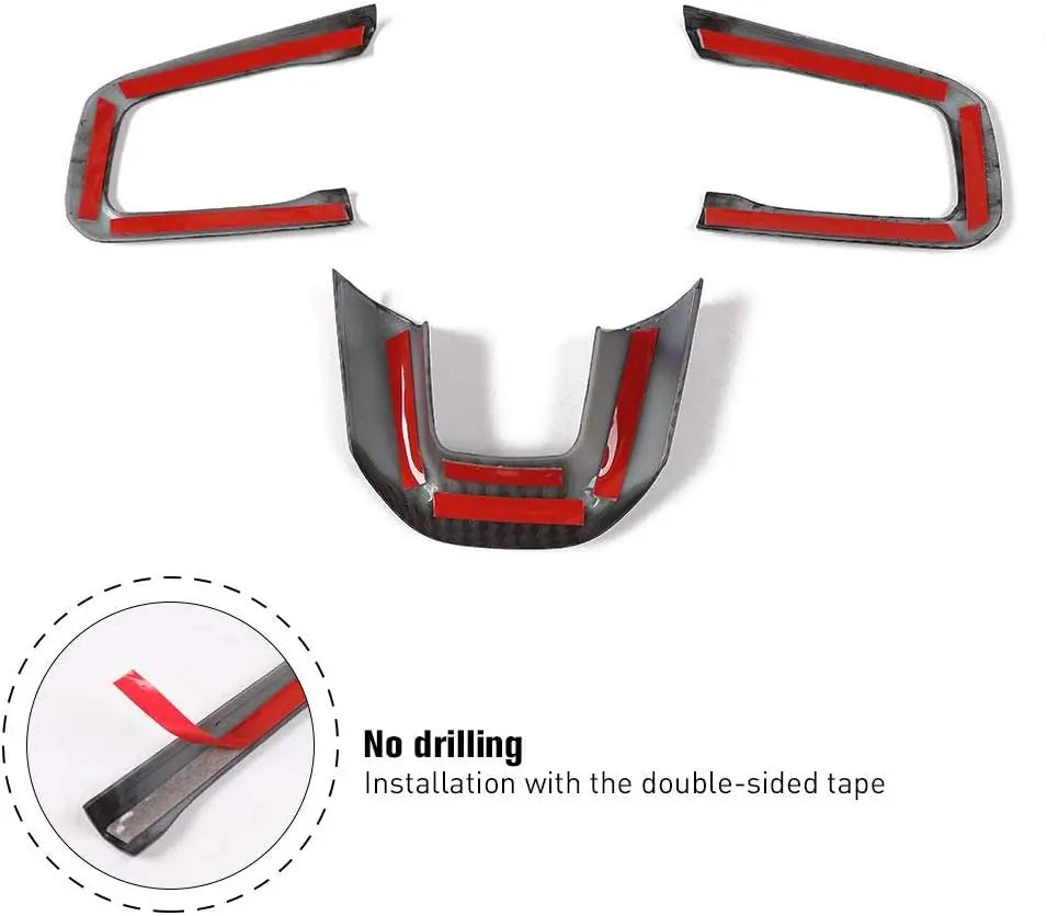For 2018+ Jeep Wrangler JL & Gladiator JT Steering Wheel Trim Cover – Interior Accent