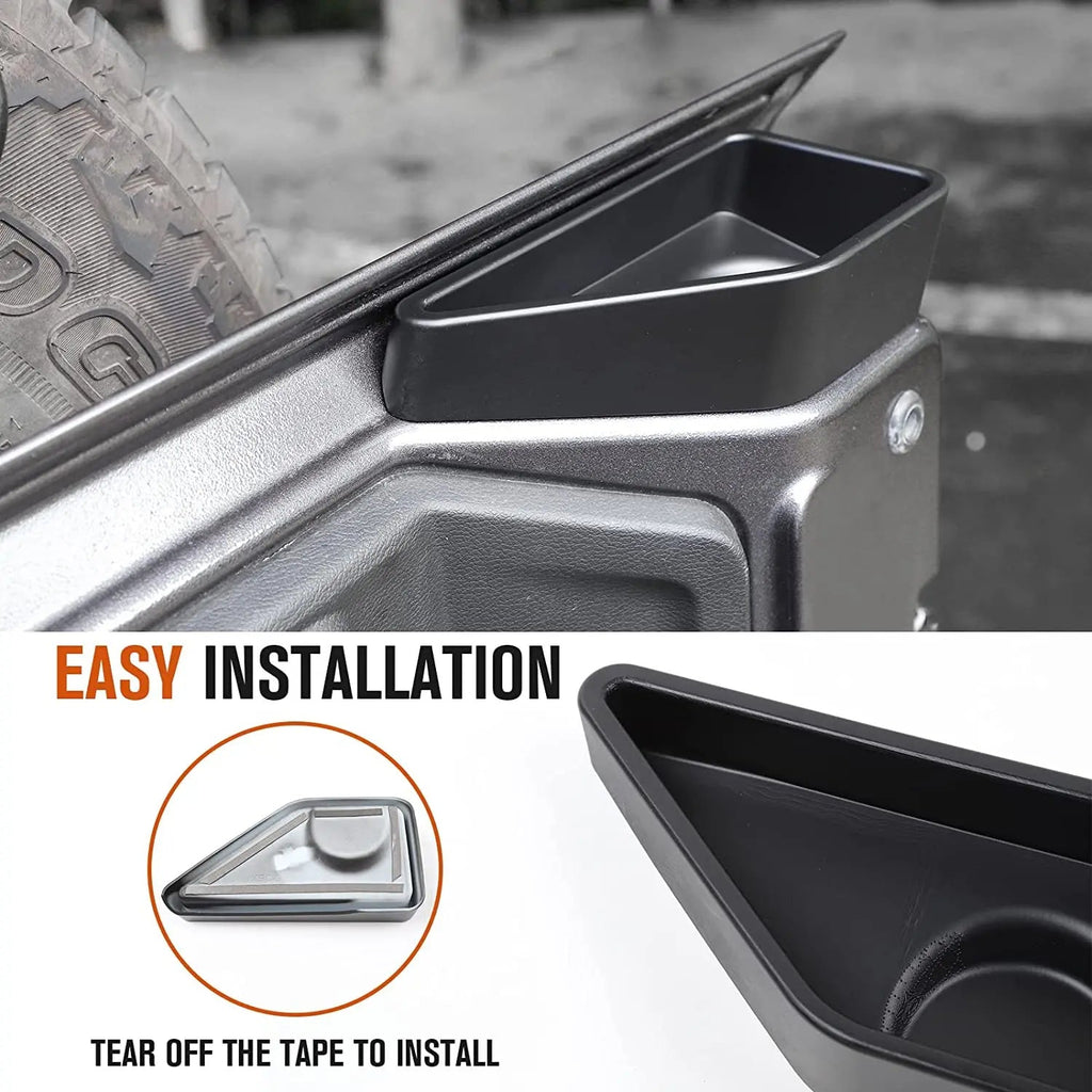 For 2018+ Jeep Wrangler JL & Unlimited Tailgate Tray Pocket Storage Tray Organizer