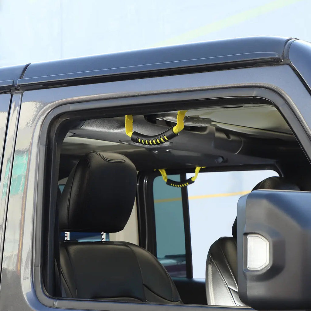 For 2018-2023 Jeep Wrangler JL &Gladiatar JT 2-in-1 Roll Bar Grab Handles Paracord Grip Handle 4Pcs