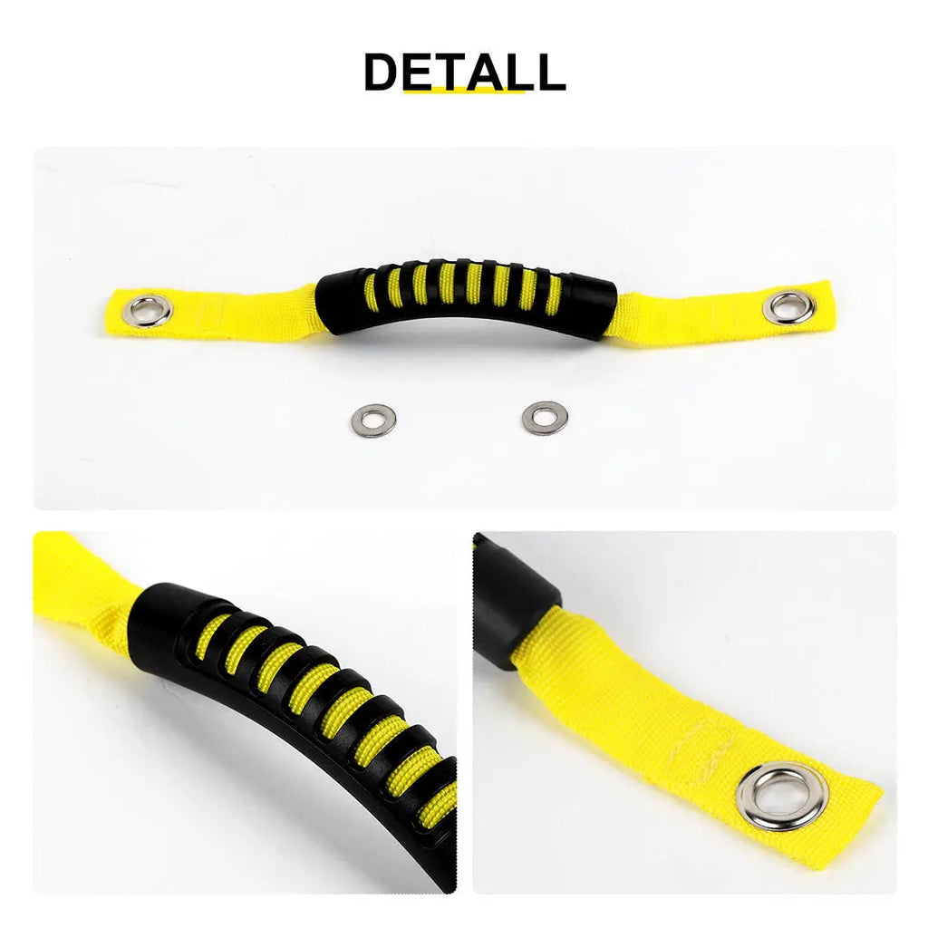 For 2018-2023 Jeep Wrangler JL &Gladiatar JT 2-in-1 Roll Bar Grab Handles Paracord Grip Handle 4Pcs