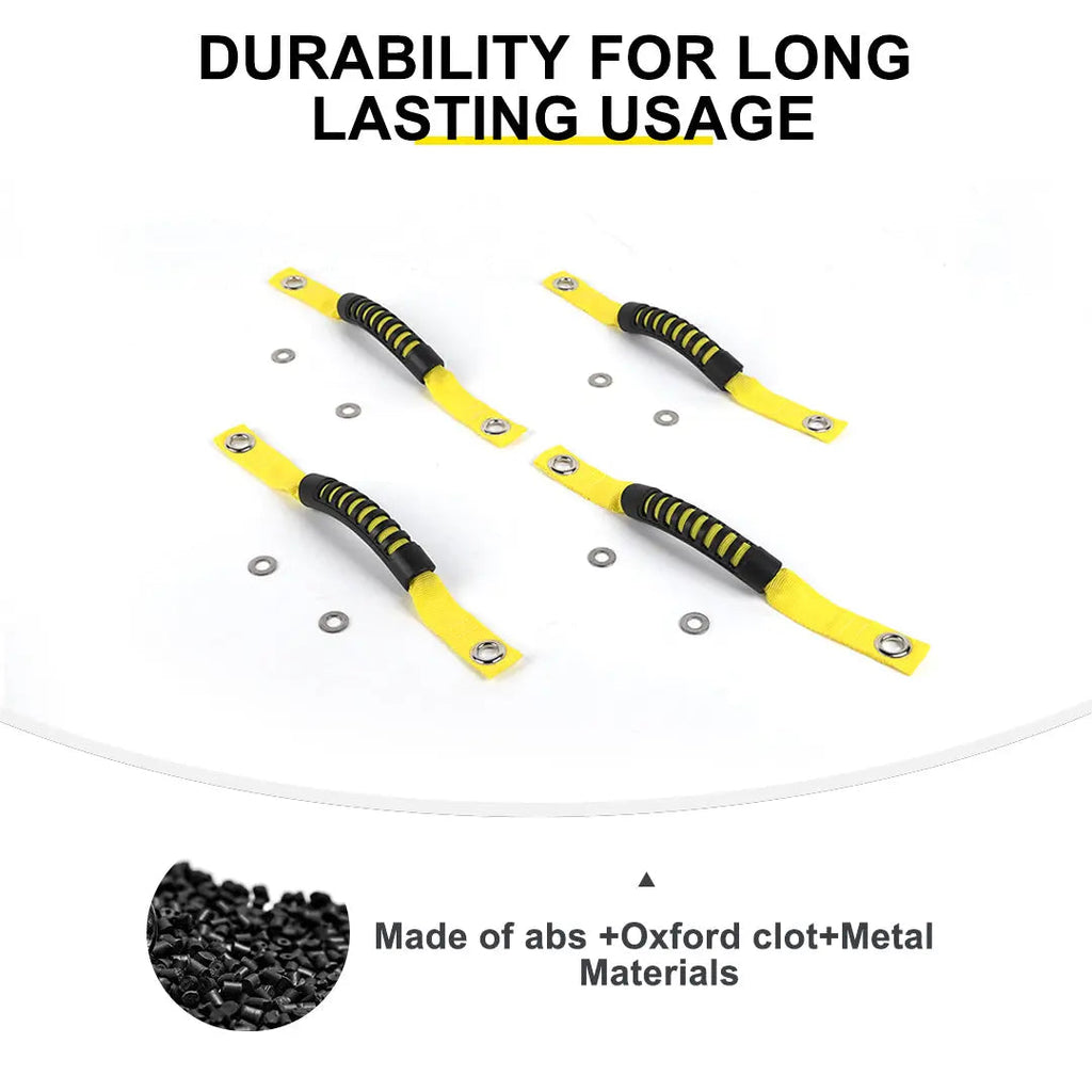 For 2018-2023 Jeep Wrangler JL &Gladiatar JT 2-in-1 Roll Bar Grab Handles Paracord Grip Handle 4Pcs