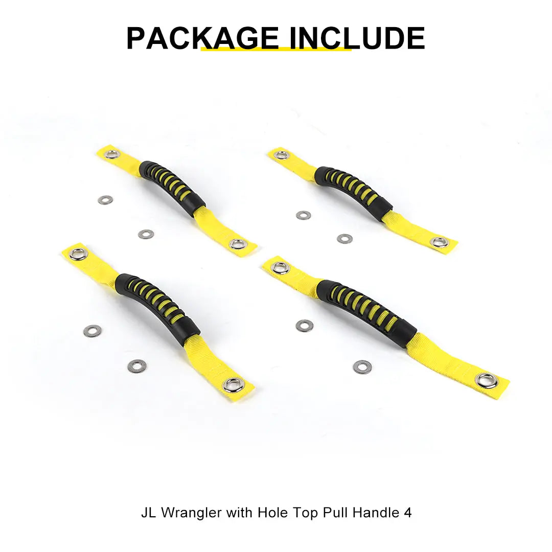 For 2018-2023 Jeep Wrangler JL &Gladiatar JT 2-in-1 Roll Bar Grab Handles Paracord Grip Handle 4Pcs