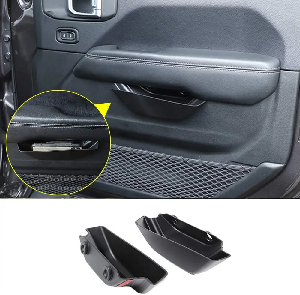 For 2018+ Jeep Wrangler JL &Gladiator JT Door Handle Storage Organizer Trays Grab Handle Pocket
