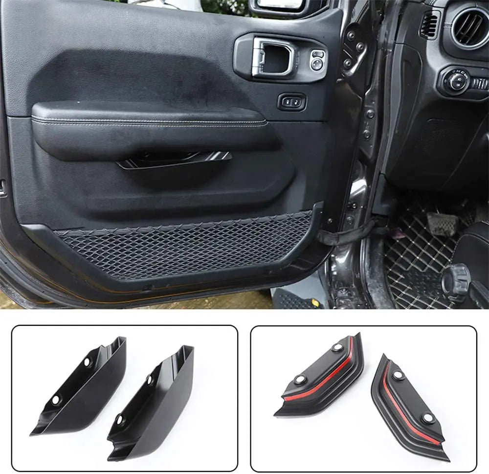 For 2018+ Jeep Wrangler JL &Gladiator JT Door Handle Storage Organizer Trays Grab Handle Pocket