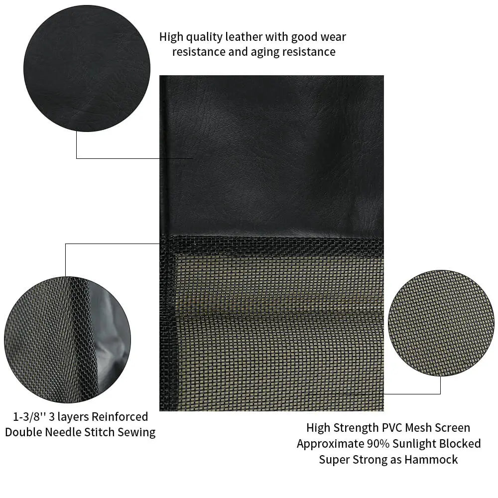 For 2018+ Jeep Wrangler JLU 4-Door Sunshade Mesh Sun Shade Top UV Protection Bikini Top Full Length with PU Leather