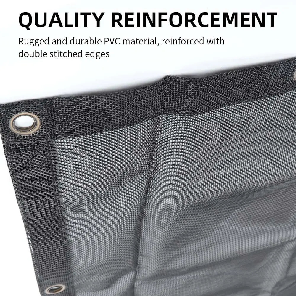 For 2018+ Jeep Wrangler JLU 4 Door Top Mesh Sunshade Cover UV Sun Protection