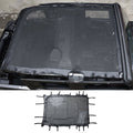 For 2018+ Jeep Wrangler JLU 4 Doors Leather Soft Top Sunshade Mesh Full Length Mesh Sun Shade UV Blocker