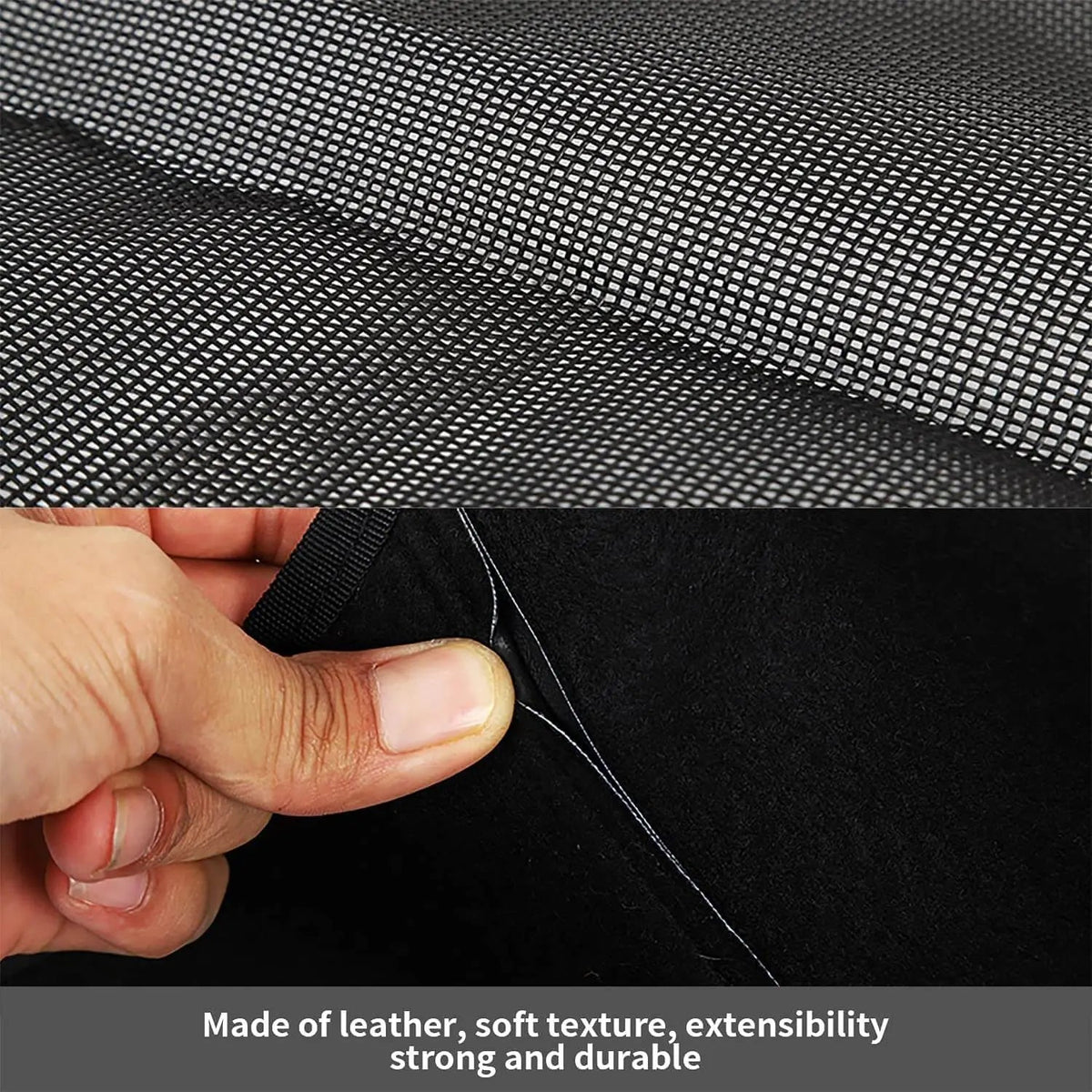 For 2018+ Jeep Wrangler JLU 4 Doors Leather Soft Top Sunshade Mesh Full Length Mesh Sun Shade UV Blocker
