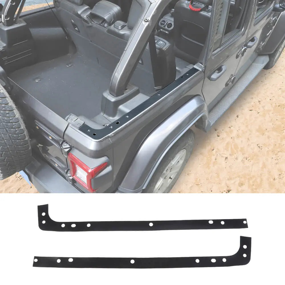 For 2018+ Jeep Wrangler JLU 4Door Roof-Off Hardtop Mounting Rail Protector Pads