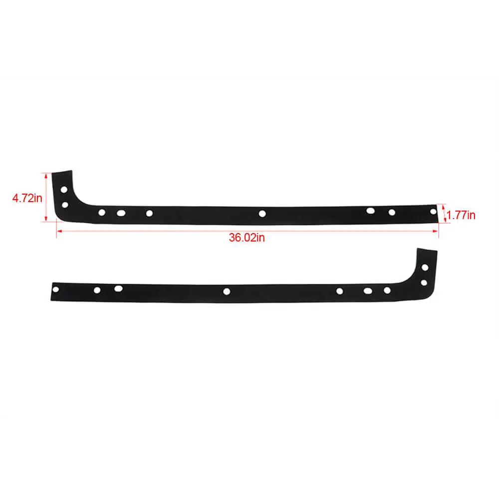 For 2018+ Jeep Wrangler JLU 4Door Roof-Off Hardtop Mounting Rail Protector Pads