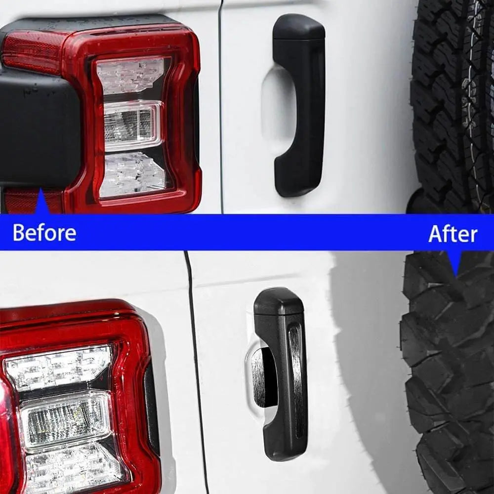 For 2018+ Jeep Wrangler JLU 4Doors Exterior Door Handle Inserts Cover Trim