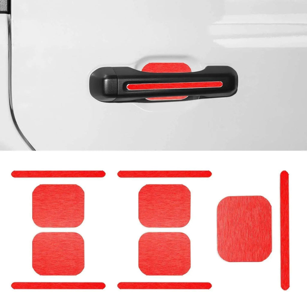 For 2018+ Jeep Wrangler JLU 4Doors Exterior Door Handle Inserts Cover Trim