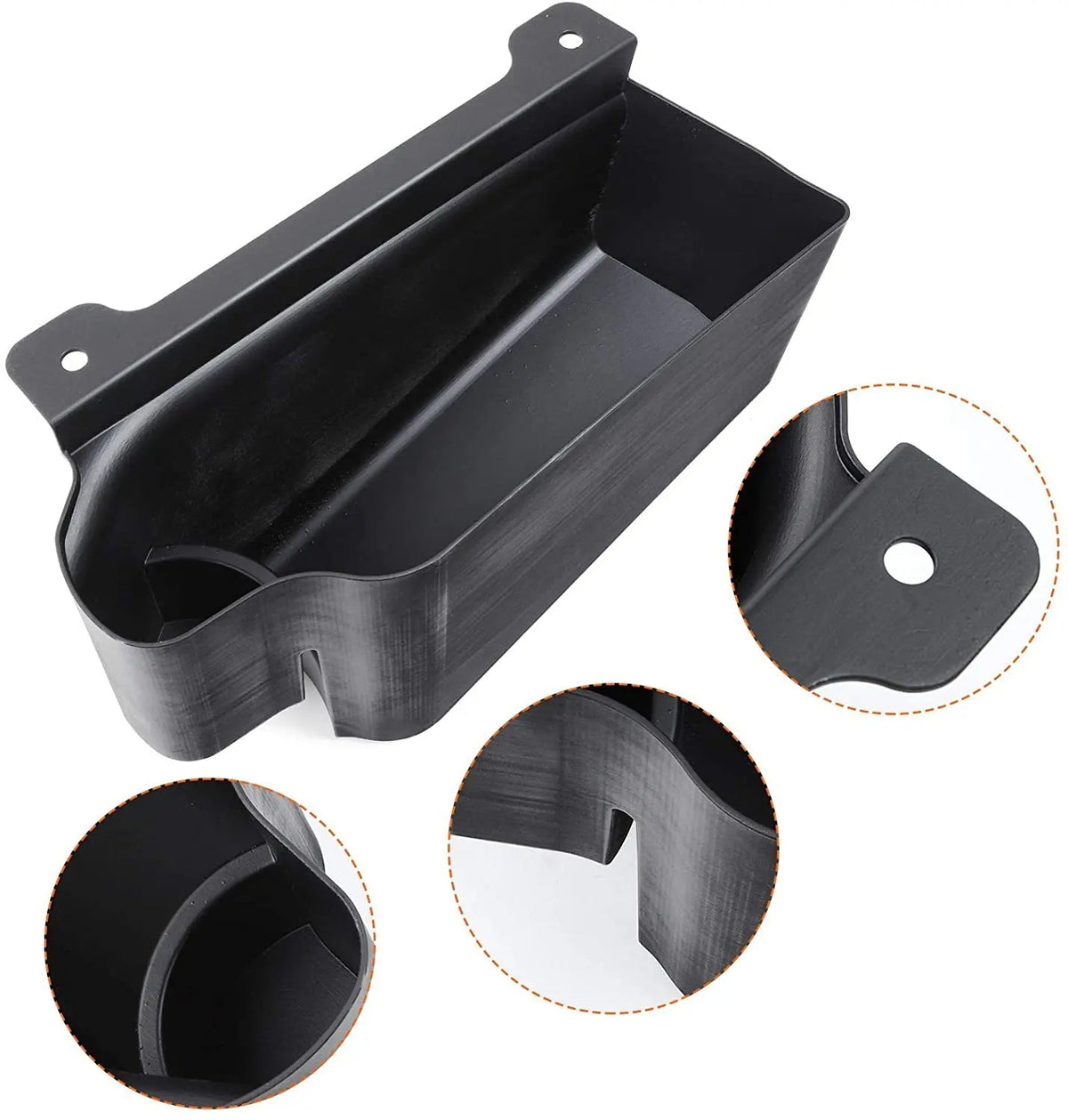 For 2018+ Jeep Wrangler JLU 4Doors Trunk Storage Box Cargo Organizer Tray, Black