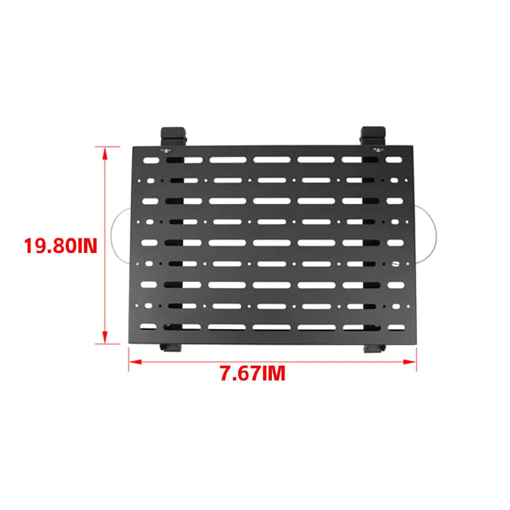 For 2018+ Jeep Wrangler JLU Aluminum Alloy Rear Window Glass Armor & Foldable Table Rack