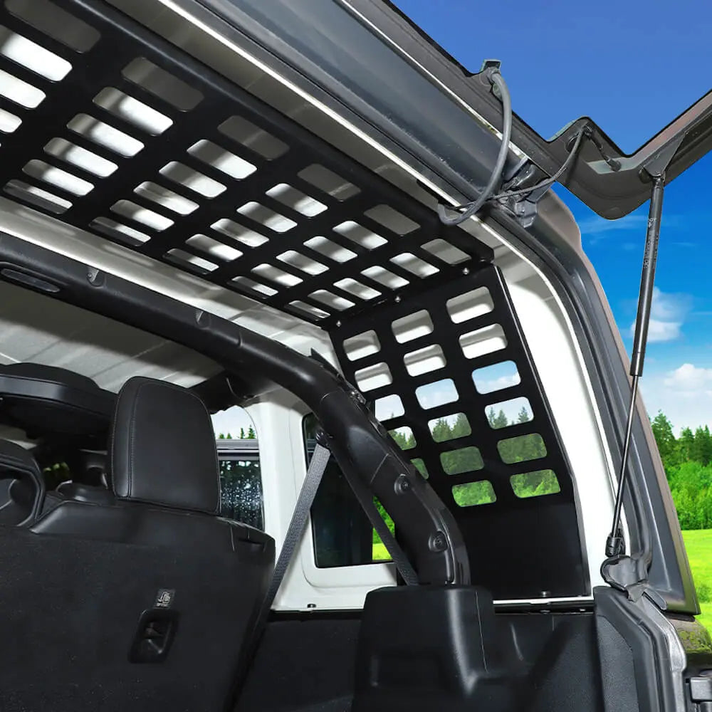 For 2018+ Jeep Wrangler JLU Trunk Top Extension Storage Rack Organizer 4Door