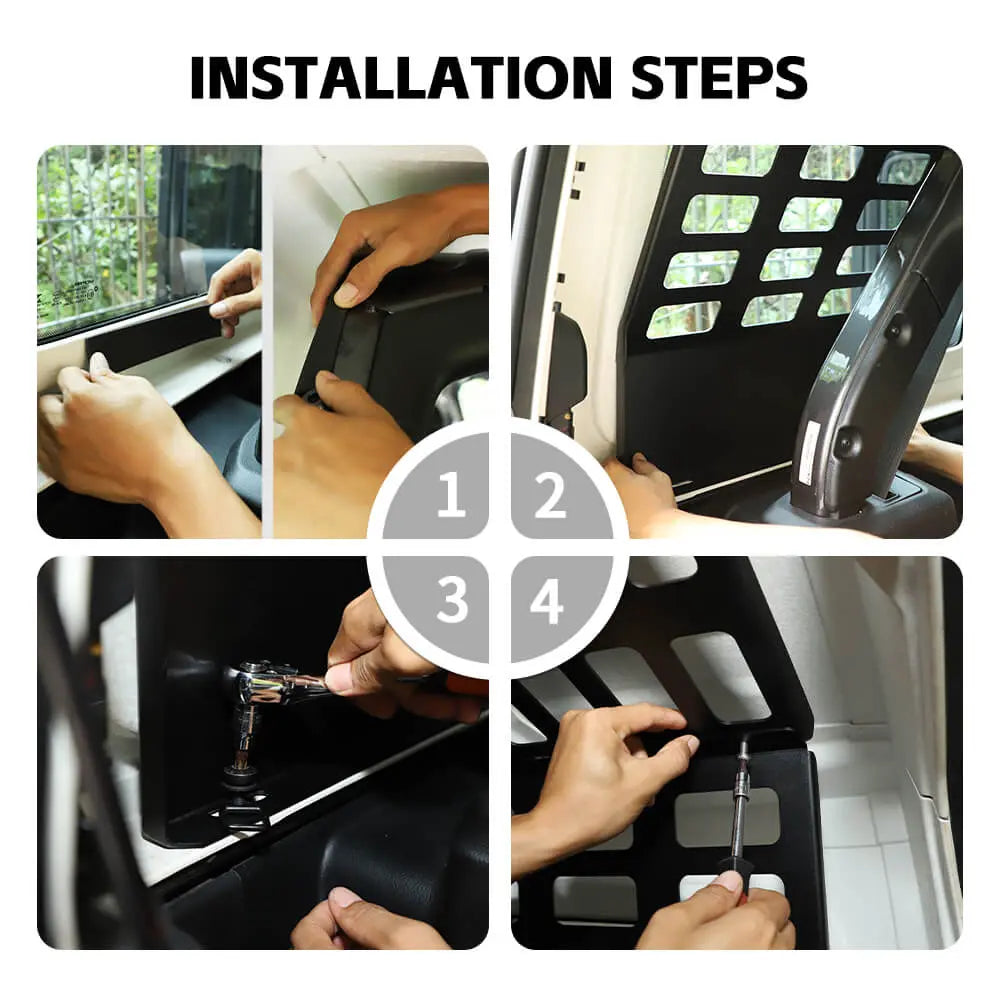 For 2018+ Jeep Wrangler JLU Trunk Top Extension Storage Rack Organizer 4Door