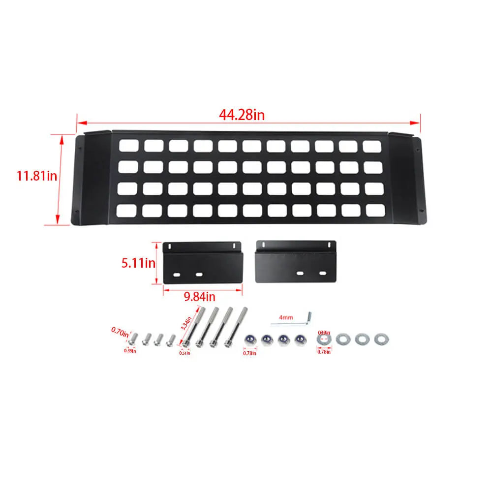 For 2018+ Jeep Wrangler JLU & Gladiator JT 4Door Metal Rear Roof Extension Bracket Rack Luggage Shelf