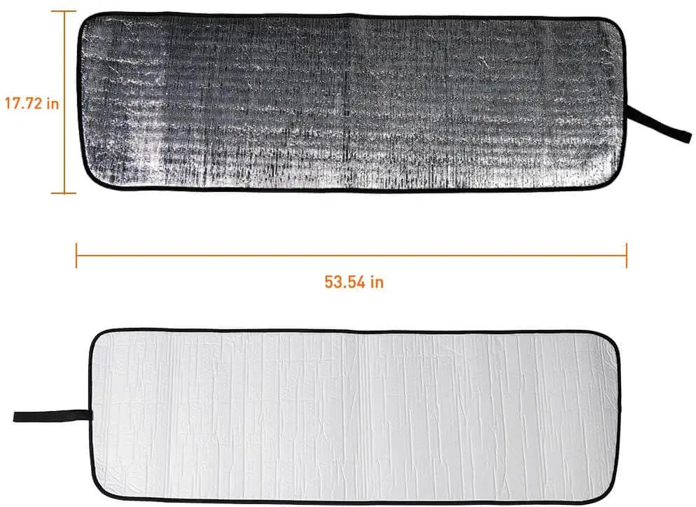 For 2018+ Jeep Wrangler JL& Gladiator JT Windshield Visors Sun Shade Heat Shield Aluminum Foil