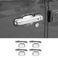 For 2018+ Jeep Wrangler JT Outside Door Bowl Handle Shell Overlay Trim Cover Kit (8 pcs)