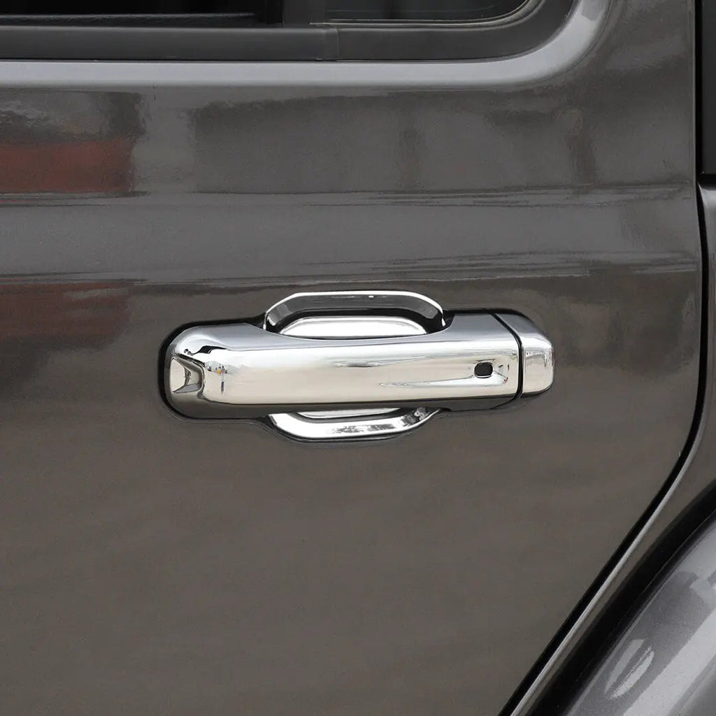 For 2018+ Jeep Wrangler JT Outside Door Bowl Handle Shell Overlay Trim Cover Kit (8 pcs)