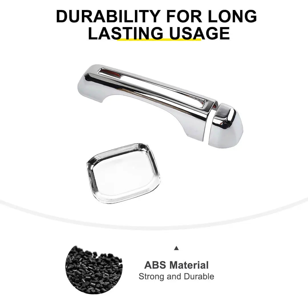 For 2018+ Jeep Wrangler JT Outside Door Bowl Handle Shell Overlay Trim Cover Kit (8 pcs)