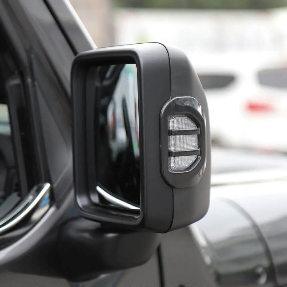 For 2018+ Jeep wrangler JL JLU Rear Mirror Turn Signal Decoration Cover Trim