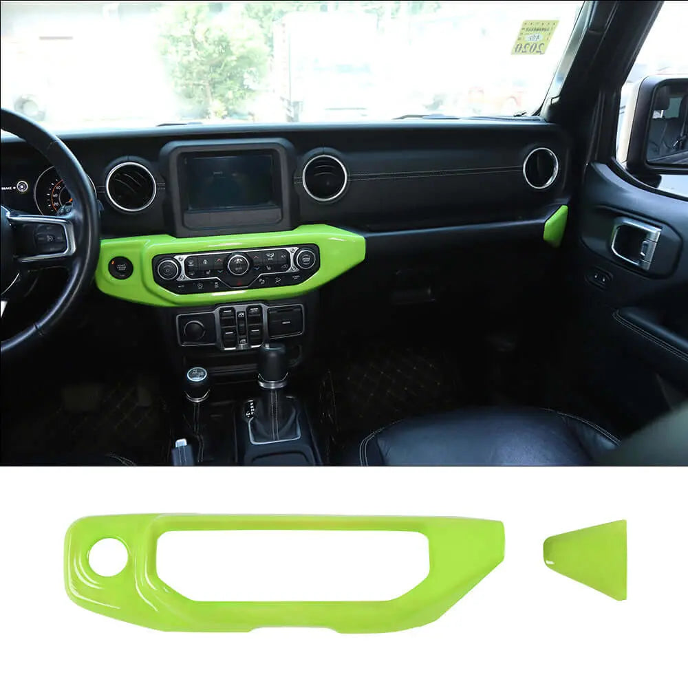For 2018–2023 Jeep Wrangler JL & Gladiator JT Air Conditioning Switch Panel Cover Trim – Interior Accent