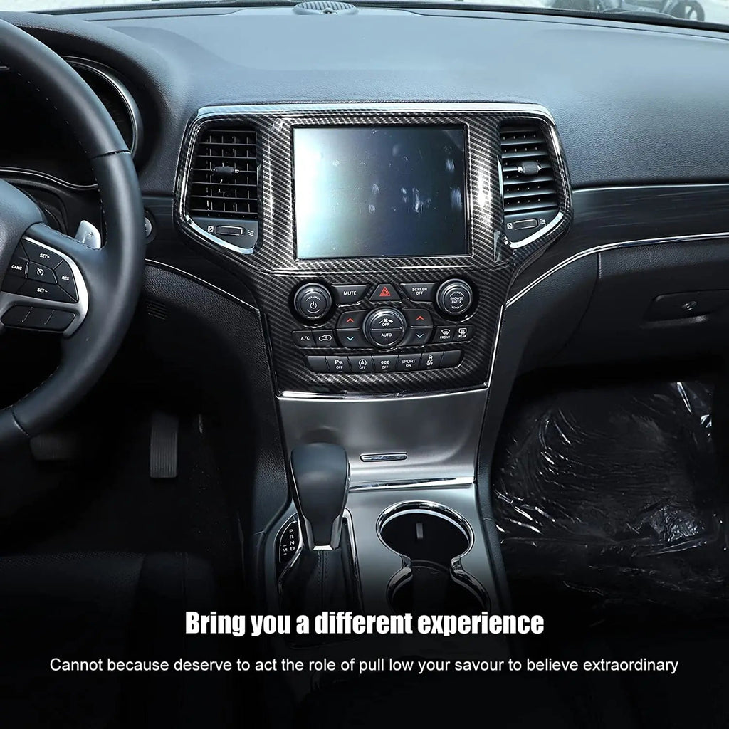 For 2019-2021 Jeep Grand Cherokee WK2 Interior Central Navigation Panel, Center Control GPS Cover Trim