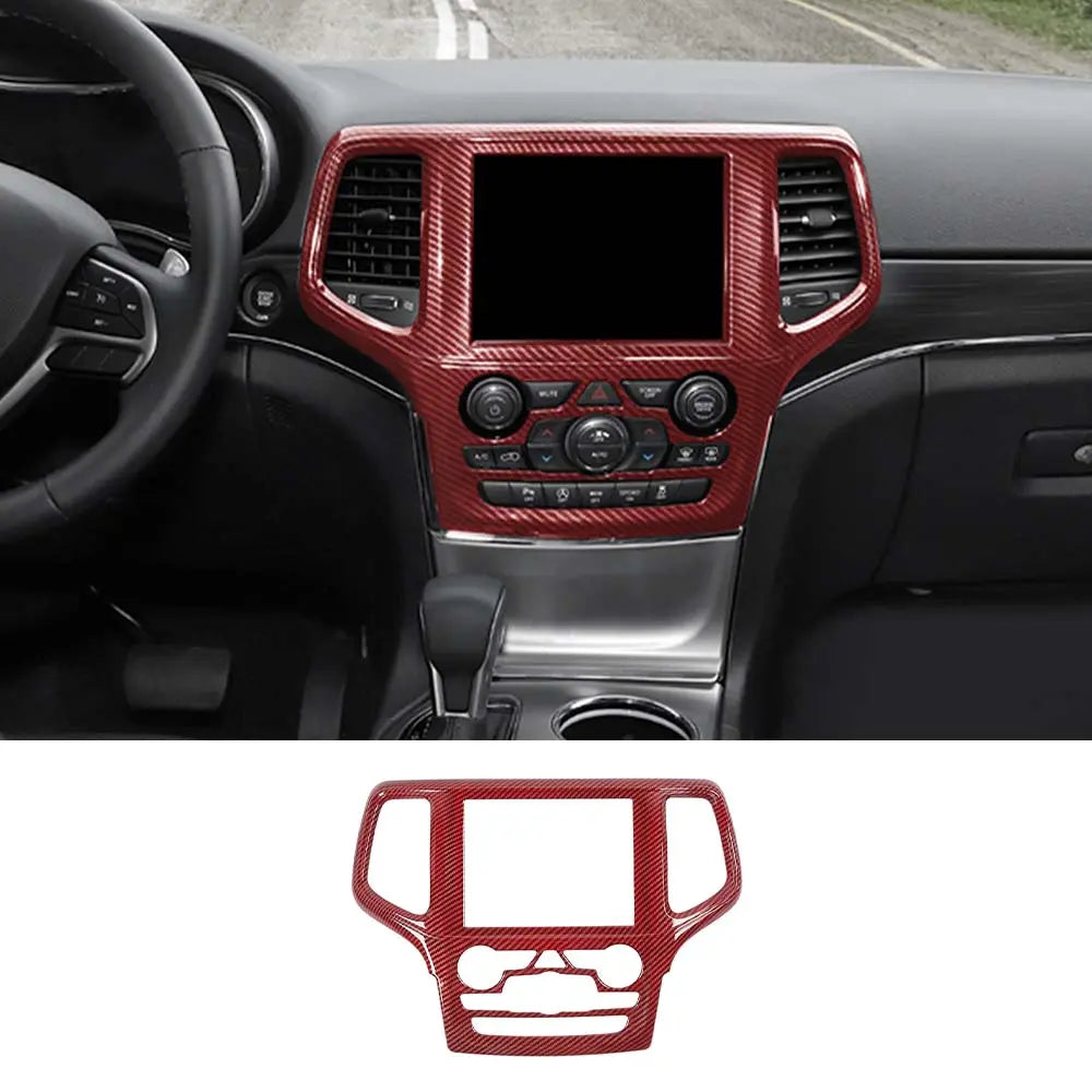 For 2019-2021 Jeep Grand Cherokee WK2 Interior Central Navigation Panel, Center Control GPS Cover Trim