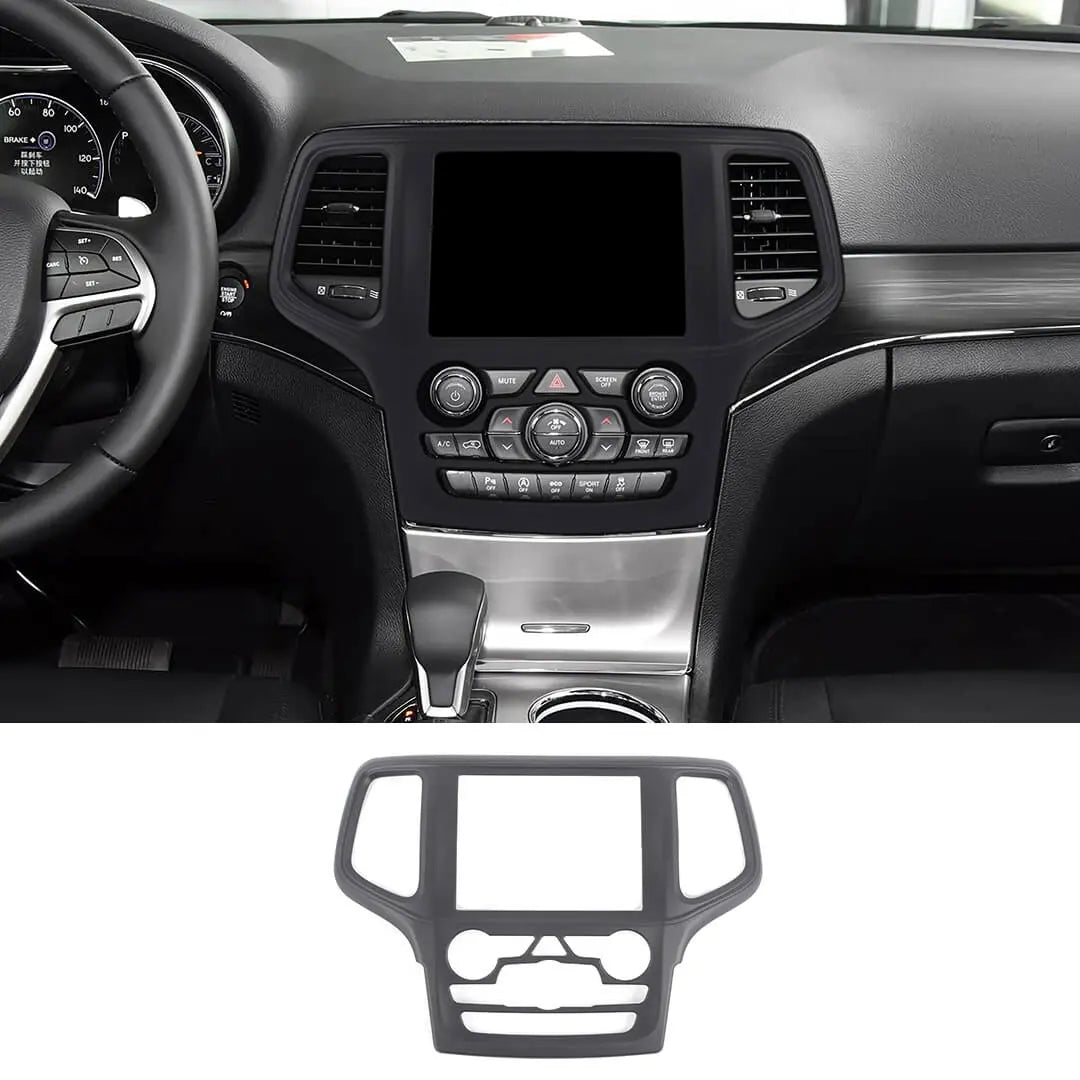 For 2019-2021 Jeep Grand Cherokee WK2 Interior Central Navigation Panel, Center Control GPS Cover Trim