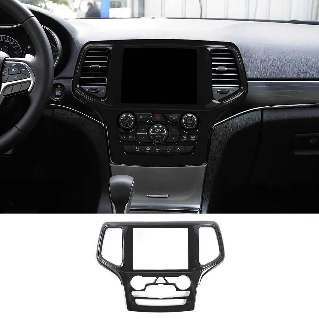 For 2019-2021 Jeep Grand Cherokee WK2 Interior Central Navigation Panel, Center Control GPS Cover Trim